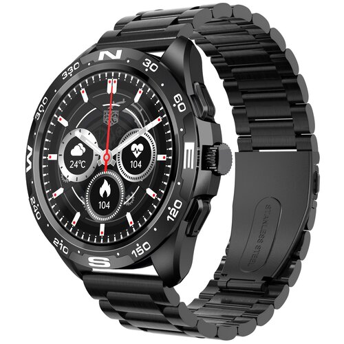 Kingwear Умные часы Smart watch KingWear I32 PRO Черный корпус с черным металлическим ремнем 439000₽