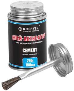Клей ROSSVIK активатор для холодной вулканизации Cement, 150 мл, 1 шт.