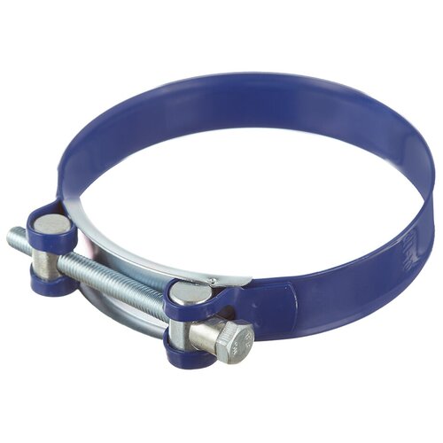 Хомут силовой Hard-Fix 104-112 мм оцинкованная сталь с полимерным покрытием одноболтовый