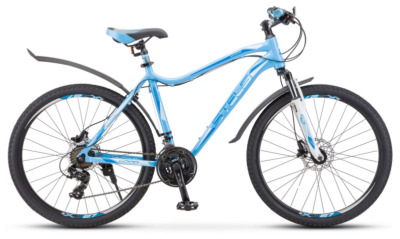 Велосипед 26 Stels Miss 6000 D (рама 17) (ALU рама) (гидравлика) V010 Голубой