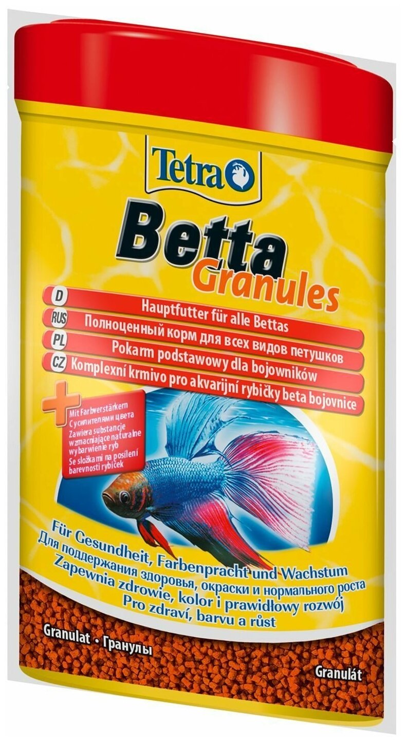 TetraBetta Granules корм для рыб в гранулах 5г (sachet) - фотография № 4