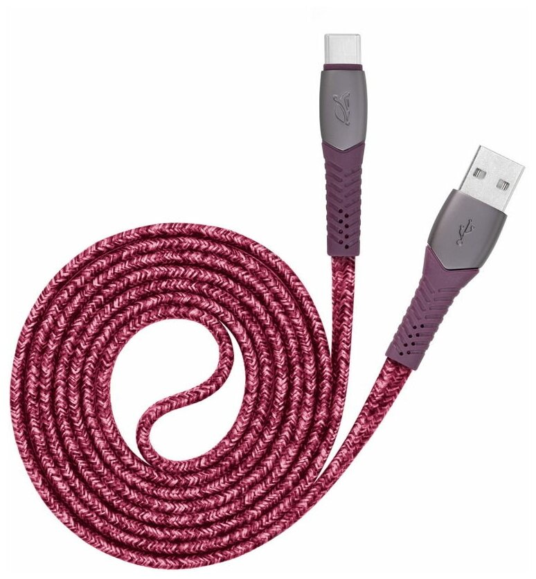 Кабель USB Type-C RIVACASE Type-C/USB2.0 1,2м Red (PS6102 RD12) - фотография № 7