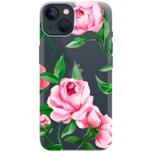 Силиконовый чехол на Apple iPhone 14 Plus / Эпл Айфон 14 Плюс с рисунком Amazing Peonies силиконовый чехол на apple iphone 14 plus эпл айфон 14 плюс с рисунком amazing callas