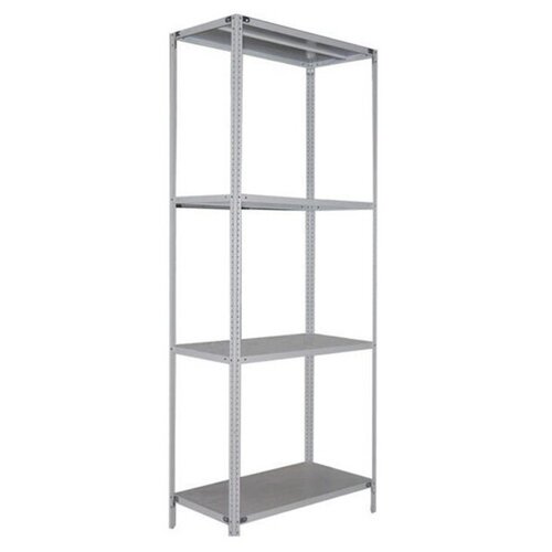 Стеллаж металлический 180х70х30см 4 полки, серый, для хранения в погребе, гараже, доме/ мебель лофт/этажерка