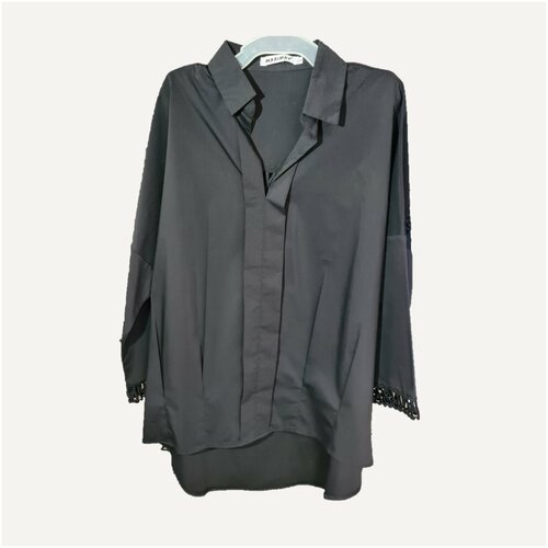 Блузка для девочек, черный, Рост 164-170 (S)