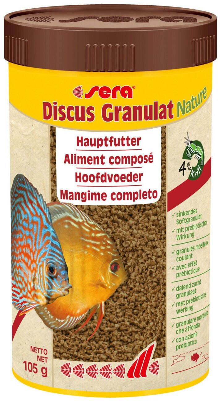 Сухой корм для рыб Sera Discus Granulat, 112 г - фотография № 7