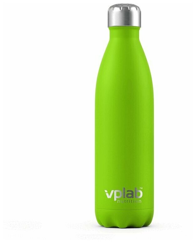 Термобутылка VPLab Metal Water Thermo bottle, 0.5 л, лайм - фотография № 3