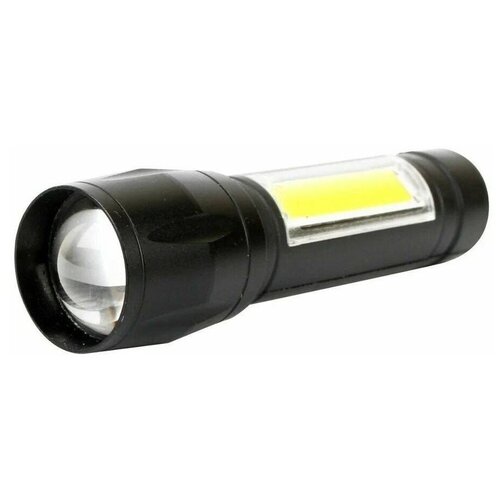 (фонарь аккум 3,7В, черный, XPE + COB LED, 3 Ватт, 3 реж, бокс), ULTRAFLASH E1337 (2 шт.)