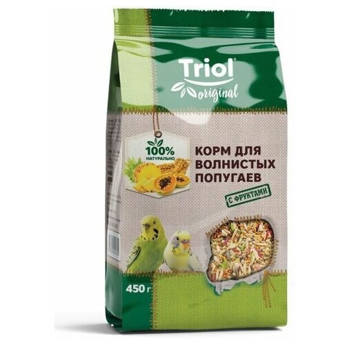 Корм для волнистых попугаев с фруктами TRiOL original 450г (2 шт)