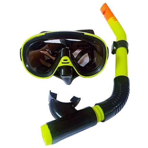 фото Набор для плавания e39245-3 юниорский маска+трубка (пвх) (желтый) hawk