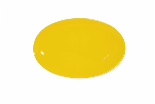 Тарелка овальная Coupe 30 см, фарфор, цвет желтый, Lantana, SandStone