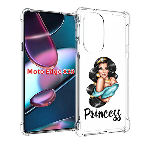Чехол MyPads Принцесса-Жасмин женский для Motorola Moto Edge X30 задняя-панель-накладка-бампер