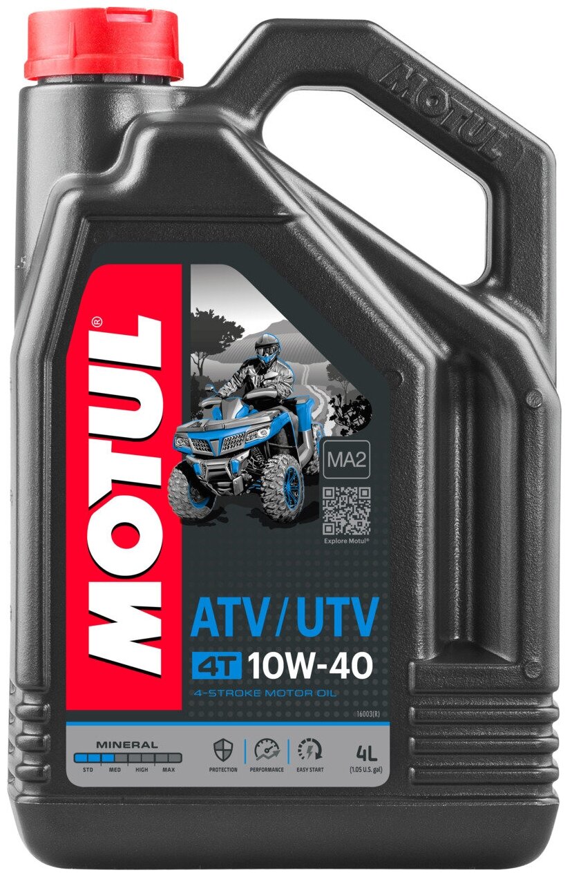 Atv-Utv 4t 10w40 Масло Моторное Мин. 4л. Motul MOTUL арт. 105879