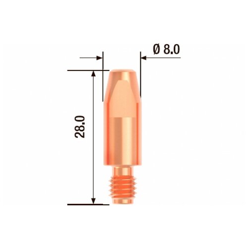 Токосъемный наконечник Fubag FB.CTM6.28-08 25 шт.