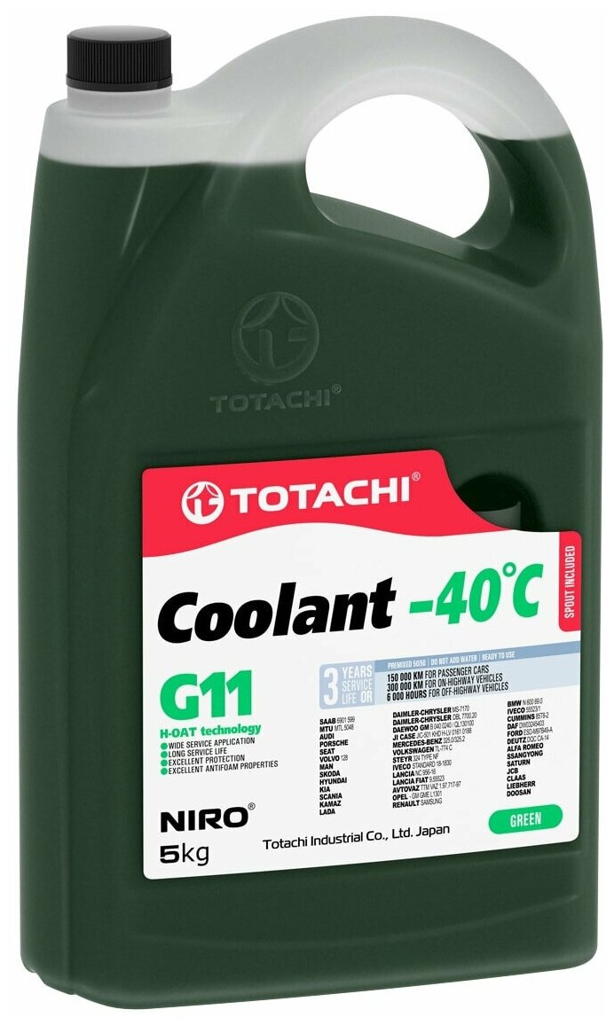    Totachi Niro Coolant Green -40c G11 TOTACHI . 43205