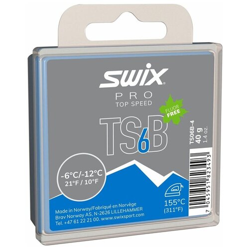 фото Парафин swix ts06 black -6...-12, 40г