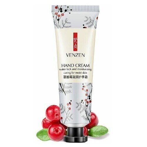 Антиоксидантный mini крем для рук VENZEN с экстрактом ягод клюквы, 30 г