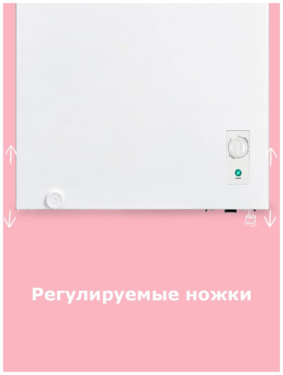 Морозильный ларь Comfee RCC268WH1R, белый - фотография № 18