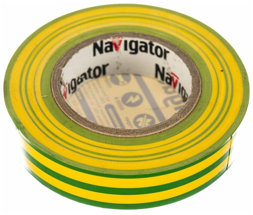 Navigator Изолента ПВХ 15мм рул.20м жел/зел. NIT-B15-20/YG 71108