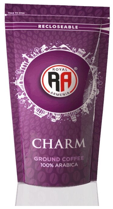 Молотый кофе Charm Royal Armenia100 гр, для турки/чашки, 7 шт. - фотография № 4