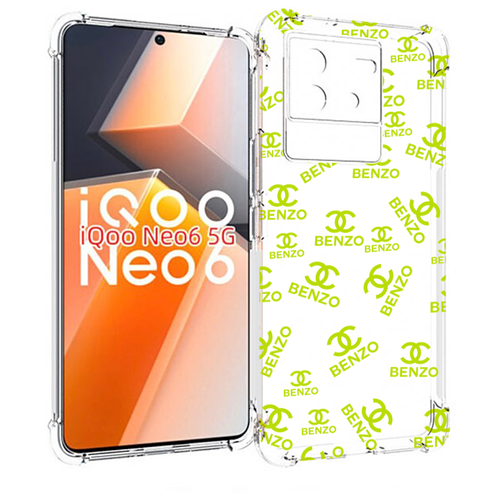 Чехол MyPads Белый-Бензо для Vivo iQoo Neo 6 5G задняя-панель-накладка-бампер чехол mypads белый среди желтых для vivo iqoo neo 6 5g задняя панель накладка бампер