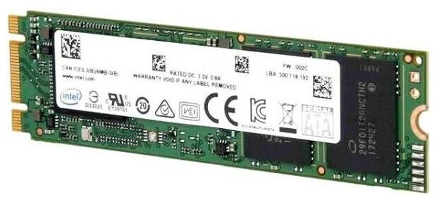 Твердотельный накопитель SSD M.2 240 Gb Intel SSDSCKKB240G801 Read 555Mb/s Write 275Mb/s 3D NAND TLC