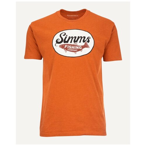 Simms Футболка Trout Wander T-Shirt adobe heather, Мужской, M активный отдых