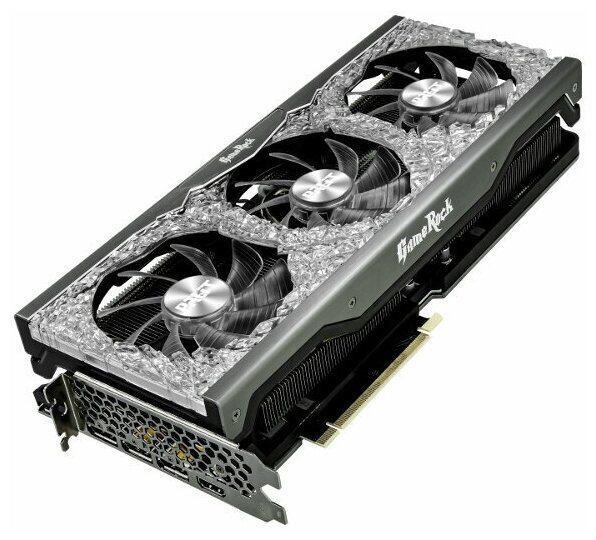 Видеокарта Palit GeForce RTX 3090 GameRock 24G 1395Mhz PCI-E 24576Mb 19500Mhz 384 bit HDMI 3xDP NED3090T19SB-1021G