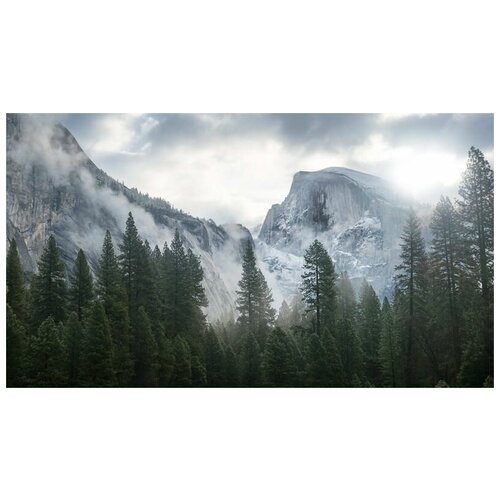 Фотообои. РФ Туманные горы, размер (ШхВ): 420х260 см фотообои нежные тропики размер шхв 420х260 см