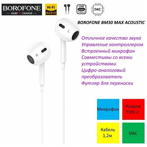 Наушники Borofone BM30/ Max Acoustic/ пр
