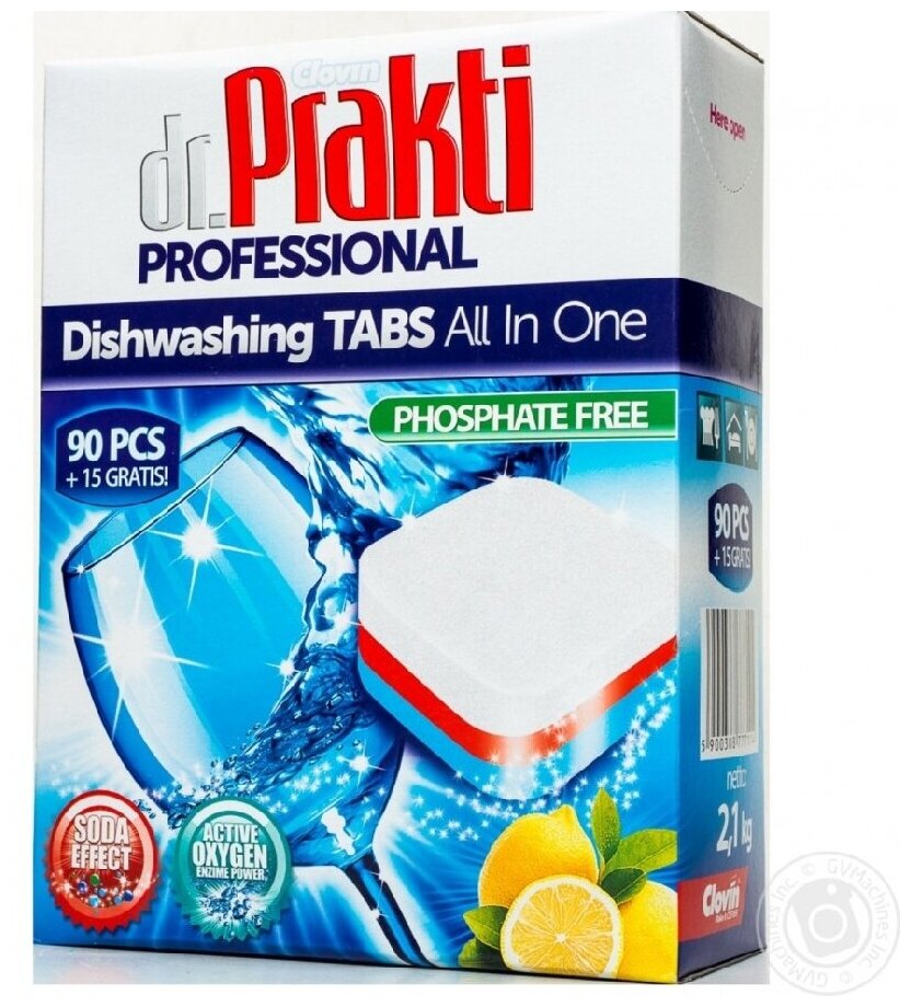 Таблетки для посудомоечных машин DR PRAKTI Professional, 105 шт - фотография № 15
