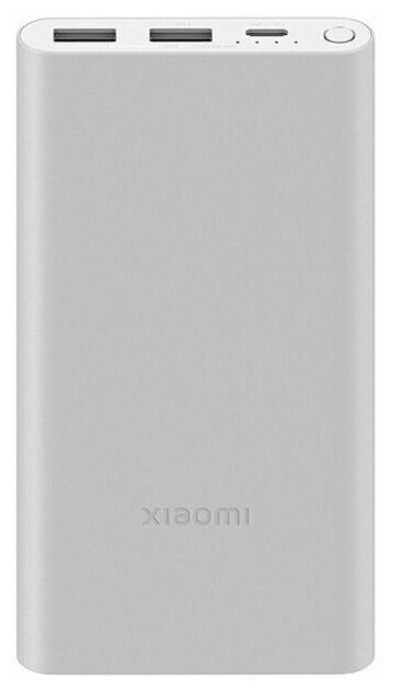 Внешний аккумулятор Xiaomi Power Bank 3 10000 мАч 22,5 Вт PB100DZM 2 USB Type-C QC3.0 PD, серебристый