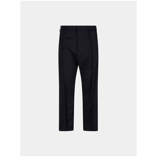 Брюки 424 Straight Wool Trousers, черный, L