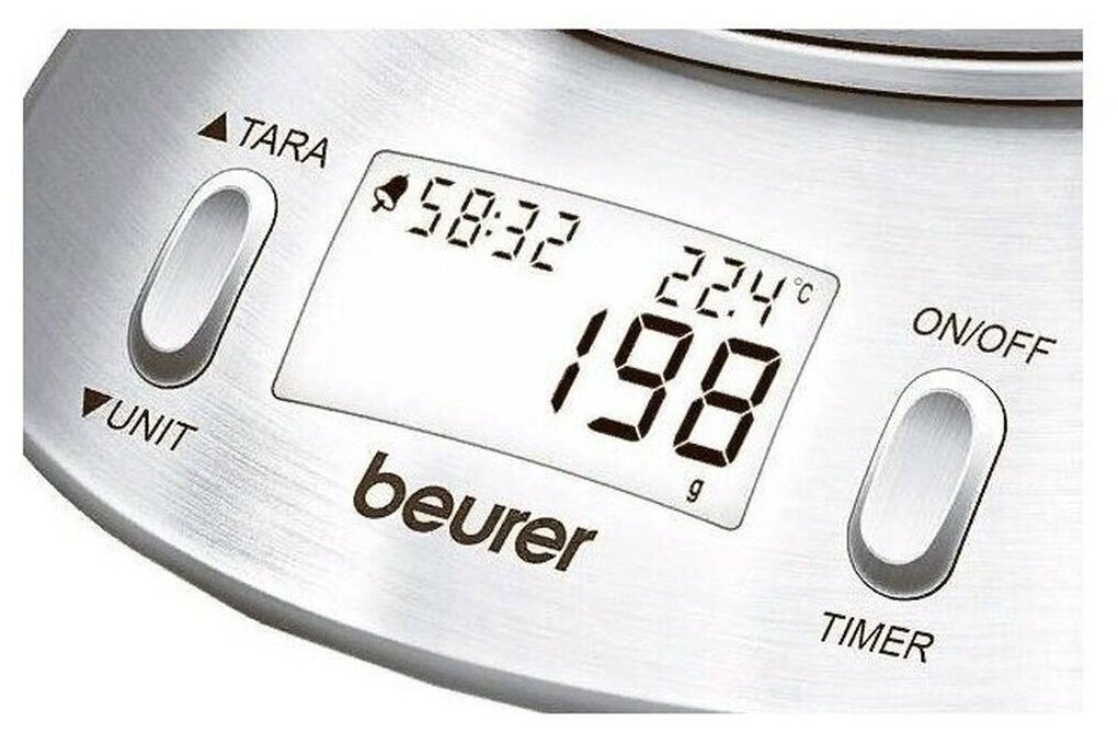 Весы кухонные Beurer Ks54, серебристый . - фотография № 3