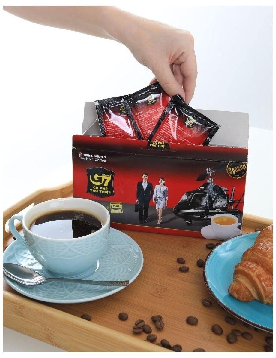 TRUNG NGUYEN G7 3 в1 вьетнамский растворимый кофе (21 пакетик по 16 г). - фотография № 7