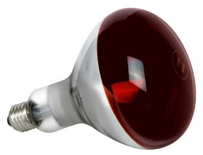 Лампа инфракрасная LightBest ERK R125 175W E27 Red (700109010) для обогрева птиц и животных