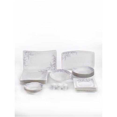 Сервиз столовый. Zarin Iran Porcelain Industries Co. Vinci, Fern столовый набор 30 предметов.
