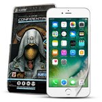 Противоударная защитная бронепленка для iPhone 6+/6S+ с белым экраном X-ONE Confidential - Антишпион / с защитой от подглядывания - изображение