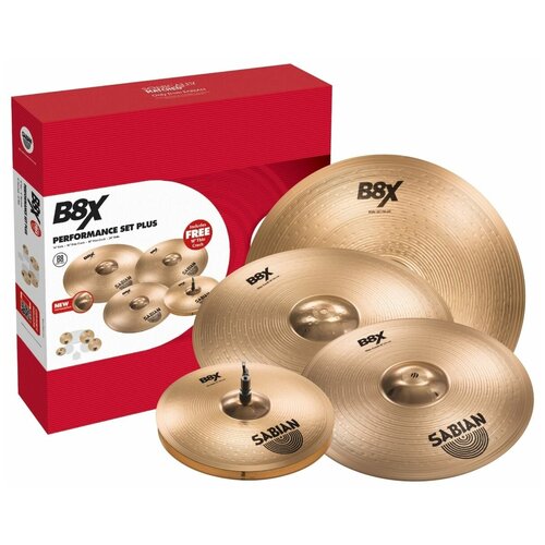 Sabian B8X Performance Set Plus набор тарелок (14 Hats, 16, 18 Crash, 20 Ride) тарелка для ударной установки sabian b8x performance set plus 14 hats 16 18 crash 20 ride