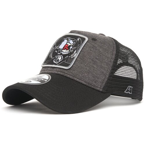 фото Бейсболка мужская с сеткой хк трактор atributika & club, кепка чёрная атрибутика и клуб летняя