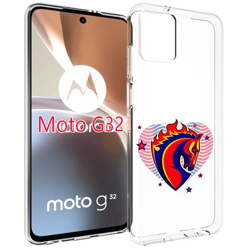 Чехол MyPads ФК ЦСЛ Лошадь для Motorola Moto G32 задняя-панель-накладка-бампер чехол mypads фк цсл лошадь для motorola moto g32 задняя панель накладка бампер