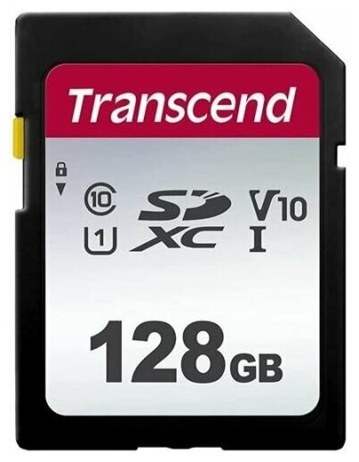 Карта памяти 128GB Transcend TS128GSDC300S SDXC Class 10 U1, V10 300S