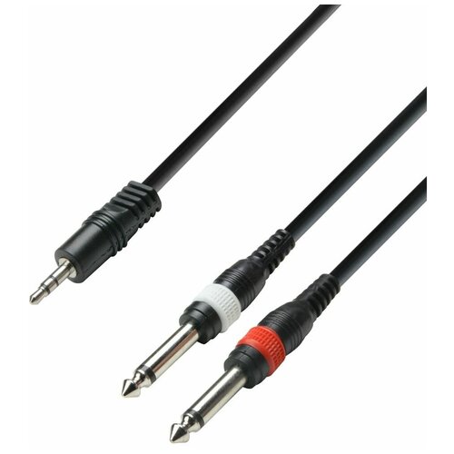 Аудиокабель 6м. Adam Hall K3 YWPP 0600 переходник 6 3 stereo jack f 6 3 stereo jack adam hall 7551