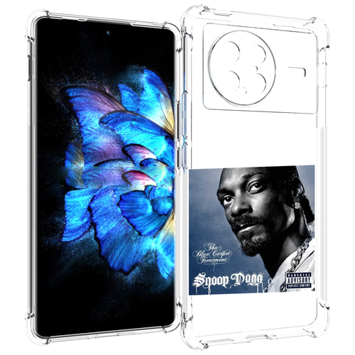 Чехол MyPads Snoop Dogg THA BLUE CARPET TREATMENT для Vivo X Note 5G задняя-панель-накладка-бампер