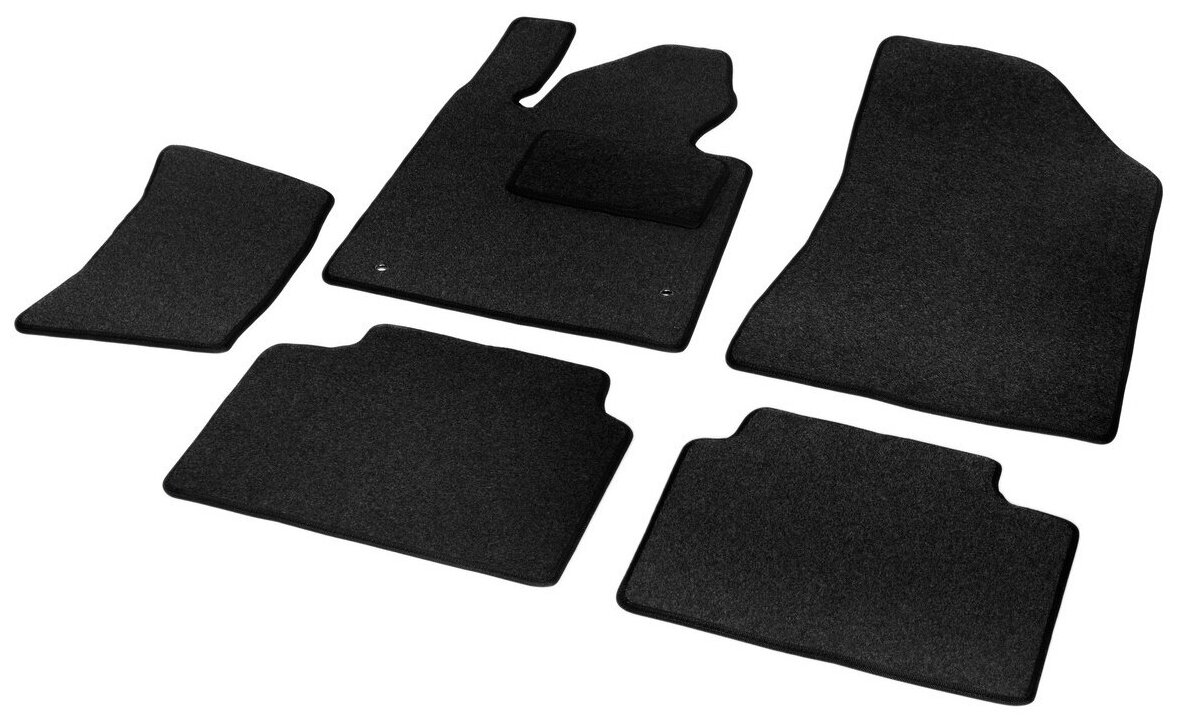 Коврики в салон автомобиля AutoFlex Business для Kia K5 седан 2020-н. в текстиль графит 5 частей с крепежом 5280501