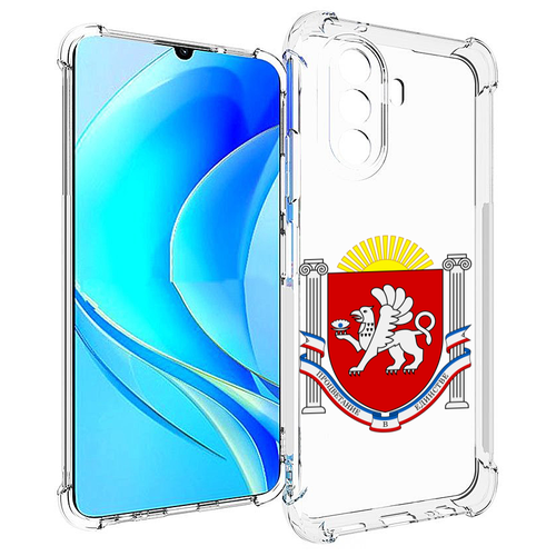 Чехол MyPads герб-крым-симферополь для Huawei Nova Y70 / Nova Y70 Plus (MGA-LX9N) / Huawei Enjoy 50 задняя-панель-накладка-бампер чехол mypads герб россии для huawei nova y70 nova y70 plus mga lx9n huawei enjoy 50 задняя панель накладка бампер