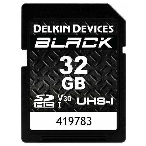 Карта памяти Delkin Devices Black Rugged SDHC 32GB UHS-I V30 карта памяти delkin devices advantage sdhc 32gb uhs i v30