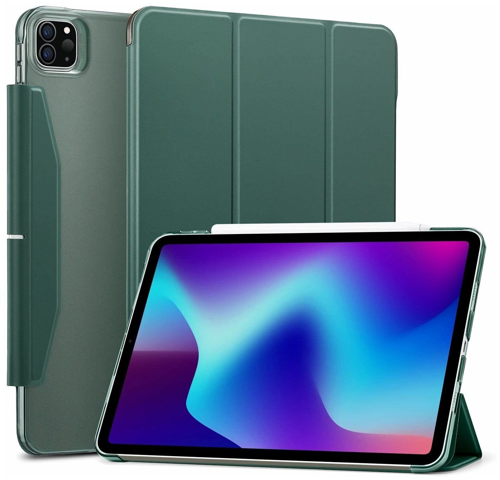 Чехол книжка ESR Ascend Trifold Case для Apple iPad Pro 12.9 - зеленый