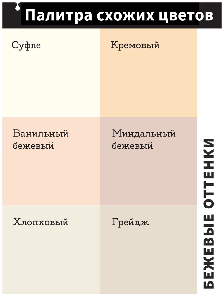 Краска для мебели и дверей del Brosco акриловая меловая матовая, 250 мл, Ванильный бежевый - фотография № 3