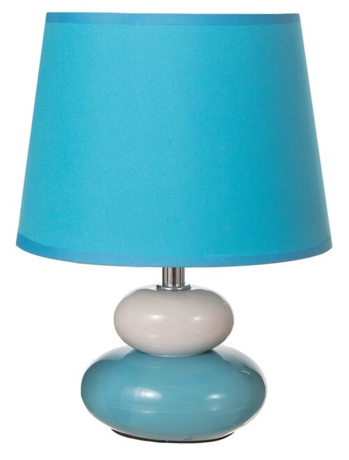 Настольная лампа"Баланс" Е14 40Вт бело-голубой 17,5х17,5х23 см Risalux 9036238 .